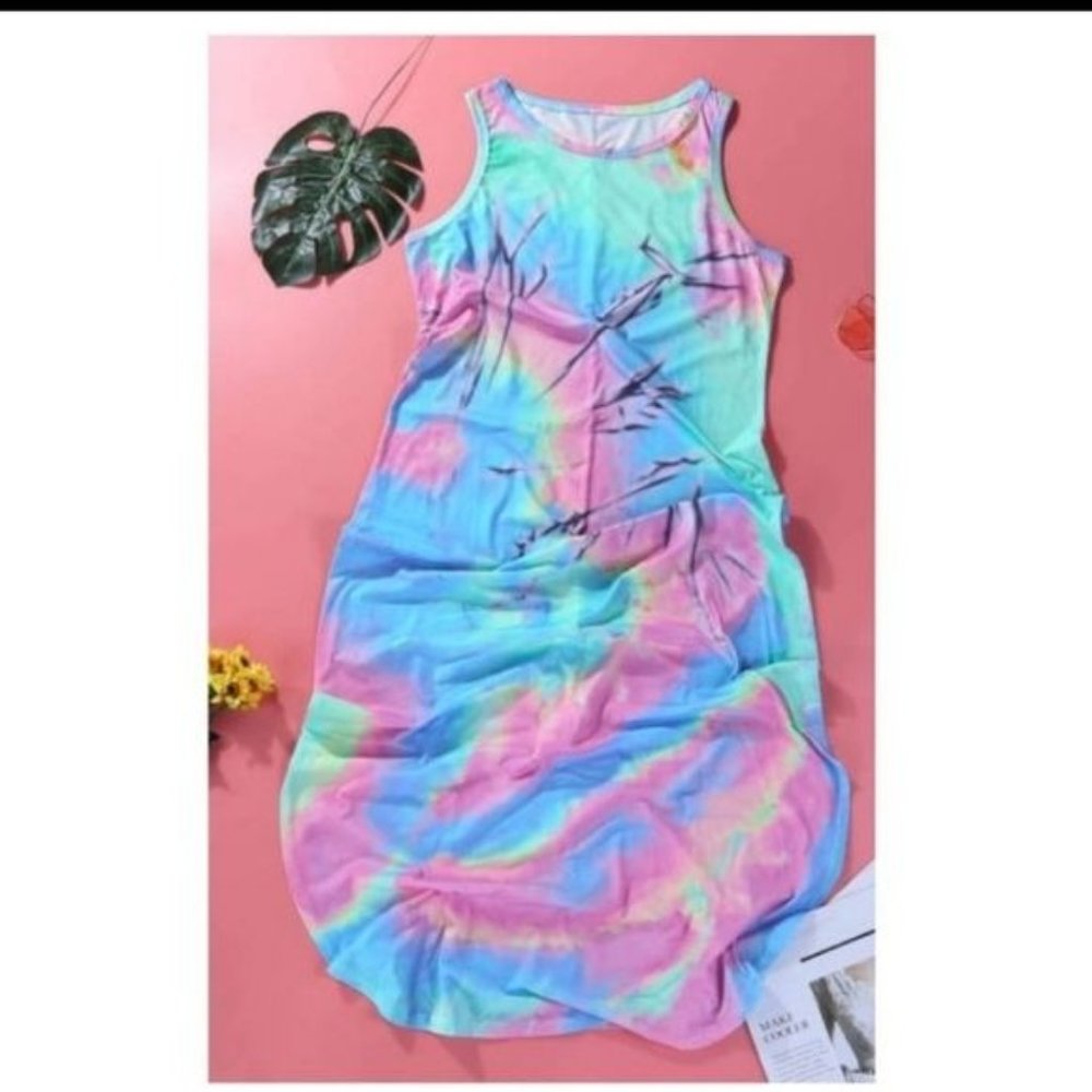 🔥$5🔥TIE-DYE MAXI DRESS-NEW - Picture 2 of 2